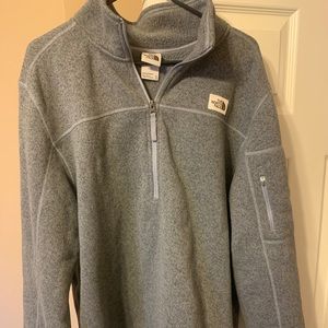 North Face quarter zip jacket XL